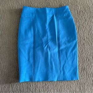 WHBM Blue Pencil Skirt